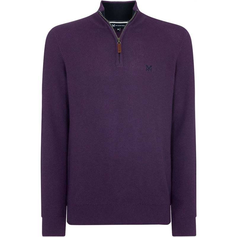 Crew Clothing Mens Helston Half-Zip Jumper-1